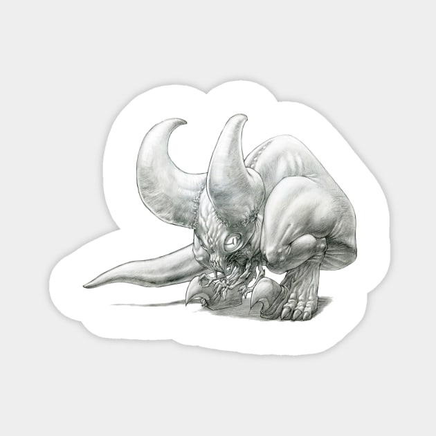 The Demoncrotch Kangaroo Sticker by gregorytitus